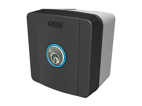 Купить ключ-выключатель накладной CAME SELC1FDG с синей подсветкой с доставкой и установкой в Сочи