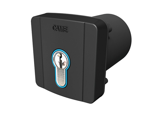 Купить Встраиваемый ключ-выключатель CAME SELD2FDG с цилиндром замка DIN и синей подсветко с доставкой и установкой в Сочи