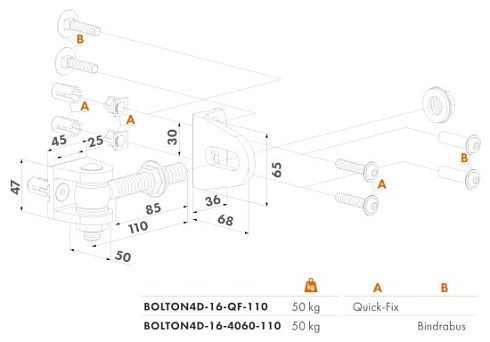 Купить Прикручиваемая петля Locinox (Бельгия) BOLTON4D-16-QF — для калитки и ворот в Сочи