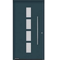 Двери входные алюминиевые  ThermoPlan Hybrid Hormann – Мотив 501 в Сочи